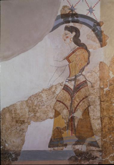 Τοιχογραφία, Δωμάτιο 1, γυναικεία μορφή