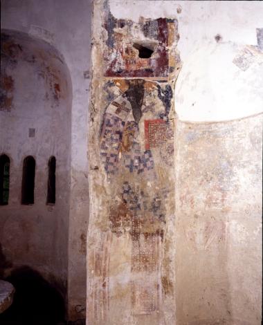 Άγιος Βασίλειος Γέφυρας. Τοιχογραφία αγίου Βασιλείου.