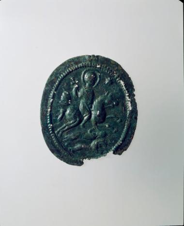 Αποτροπαϊκό φυλακτό με ιππέα και στρατιωτική στολή