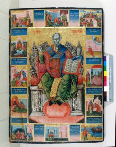 Ο άγιος Νικόλαος και σκηνές του βίου του