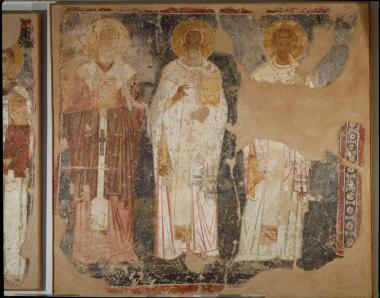 Τοιχογραφία από Άγιο Γεώργιο Ωρωπού. Άγιοι