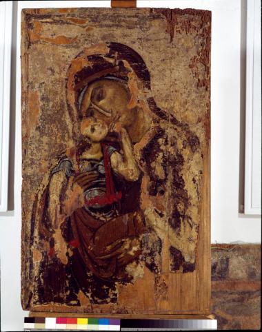 Εικόνα. Παναγία Γλυκοφιλούσα. Β΄ όψη: Σταυρός