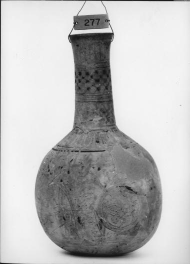 Βαλαντοειδές αγγείο με παράσταση του μύθου Αχιλλέως – Τρωίλου. Κορινθιακό εργαστήριο