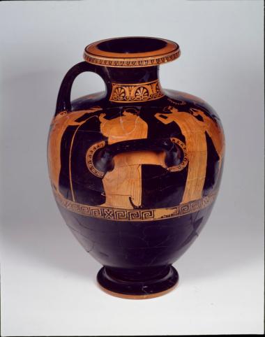 Ζ του Πηλέα. Αττική ερυθρόμορφη υδρία.