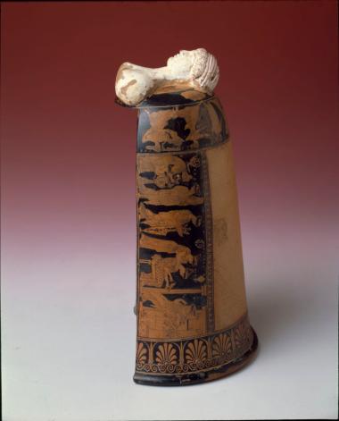 Αττικό ερυθρόμορφο επίνητρο. Ζ. Ερέτριας.