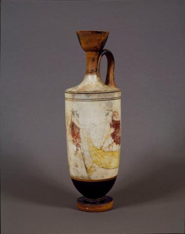 Λευκή λήκυθος. Χαρώνεια παράσταση. Ζ. του Sabouroff.