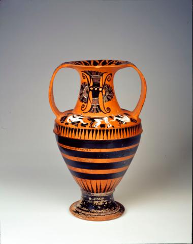 Νικοσθένειος αμφορέας με ερωτικές σκηνές. Β΄ όψη.