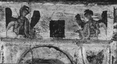 Εικόνα. Α΄ όψη: ο Άγιος Γεώργιος και σκηνές του βίου του. Β΄ όψη: Αγίες. Λεπτομέρεια α΄ όψης