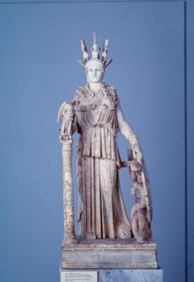 Αγαλμάτιο, αντίγραφο Αθηνάς Παρθένου, Αθηνά Βαρβακείου