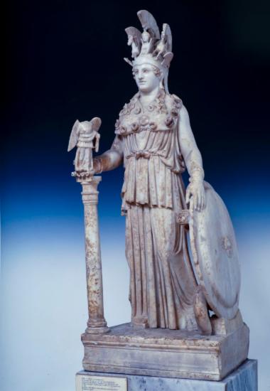 Αγαλμάτιο, αντίγραφο Αθηνάς Παρθένου, Αθηνά Βαρβακείου