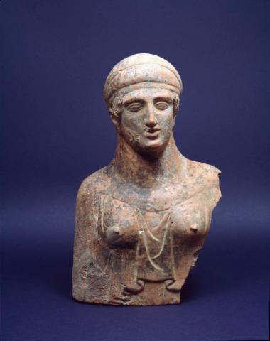 πήλινη γυναικεία προτομή