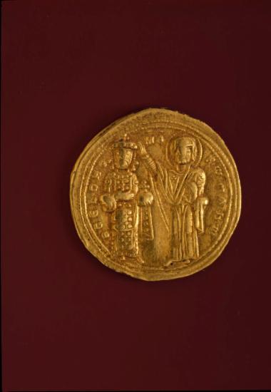 Χρυσό νόμισμα. Ρωμανός Γ΄ Αργυρός. Οπισθότυπος