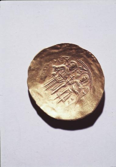 Υπέρπυρο Ισαακίου Β΄ Αγγέλου. Νομισματοκοπείο Κωνσταντινουπόλεως