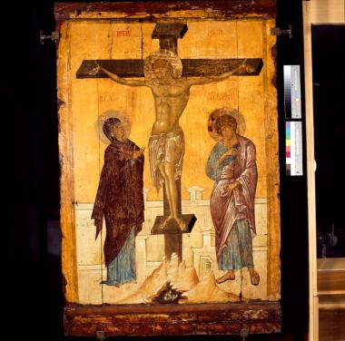 Αμφιπρόσωπη εικόνα. Α: Σταύρωση