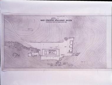 Ναός Επικουρίου Απόλλωνα. Σχέδιο-αρχαιολογικός χάρτης του περιβάλλοντος χώρου