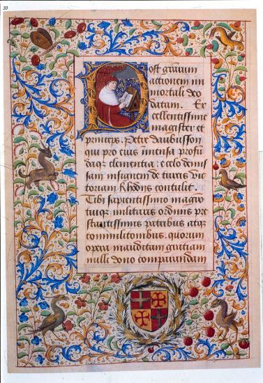 Κώδικας Par. Lat. 6067 φ. 1ν, πρώτη σελίδα από χειρόγραφο του G. Caoursin