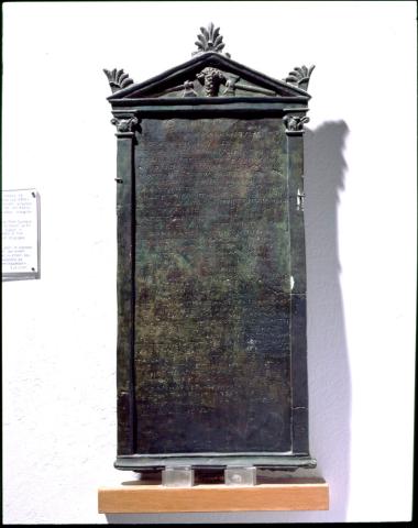 Χάλκινο τιμητικό ψήφισμα από το ιερό του Διός στην Ολυμπία