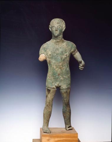 Χάλκινο ειδώλιο γυμνής ανδρικής μορφής