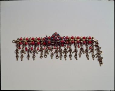 Ασημένιο επιχρυσωμένο περιδέραιο