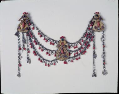 Ασημένιο επιχρυσωμένο περιδέραιο