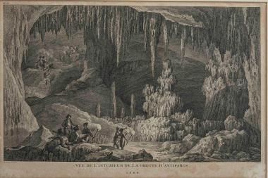 Vue de l’interieur de la Grotte d’Antiparos [Άποψη του εσωτερικού του σπηλαίου της Αντίπαρου]