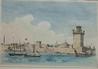 View of the medieval City of Rhodes [Άποψη της μεσαιωνικής πόλης της Ρόδου