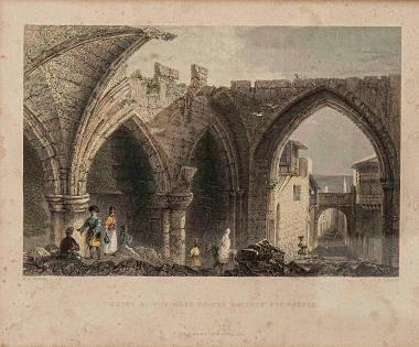 Ruins at the Head of the Knight's St[ree]t Rhodes [Ερείπια στο τέλος της οδού των Ιπποτών, Ρόδος]