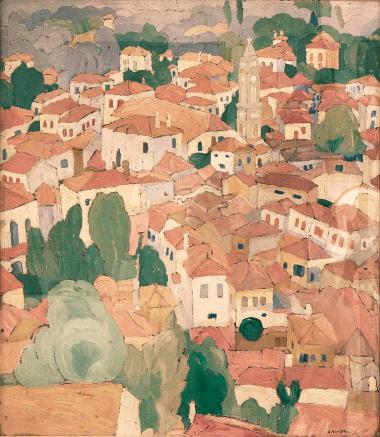 Κόκκινες στέγες στη Λέσβο