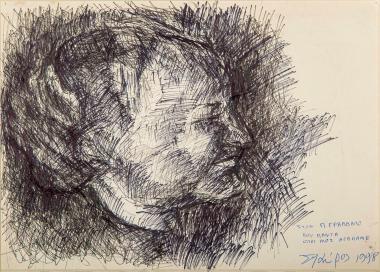 Προσχέδιο πορτρέτου Παναγιώτη Γράββαλου