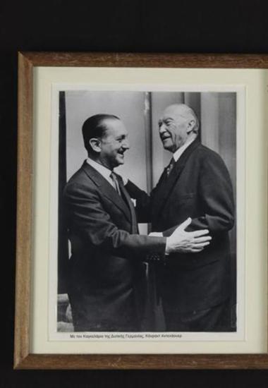 Ο Ε. Αβέρωφ με τον Καγκελάριο της Δυτικής Γερμανία, Βίλλυ Μπραντ.