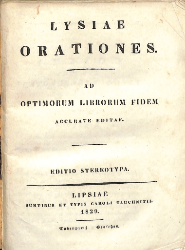 Lysiae Orationes
