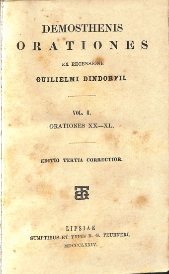 Demosthenis Orationes: Vol. II. Orationes XX-XL