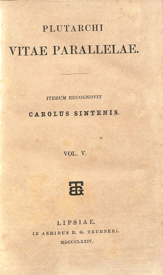 Plutarchi Vitae Parallelae: Vol. V