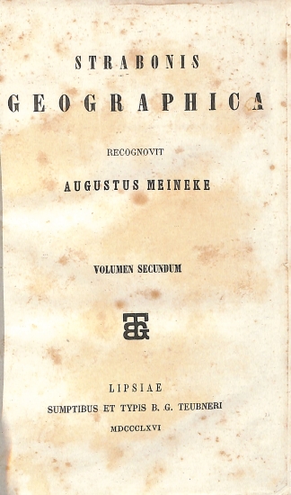 Strabonis Geographica: Volumen secundum