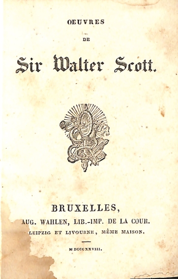 Oeuvres de Sir Walter Scott: Tome Troisieme