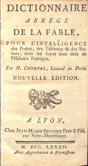 Dictionnaire Abrege de la Fable