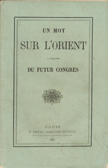 Un Mot sur L'Orient