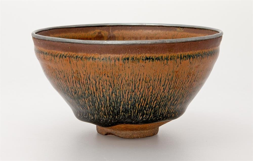 Bowl of glazed Jian stoneware