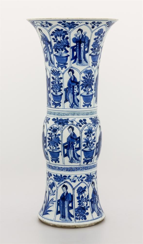 Vase of cobalt blue porcelain