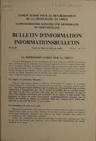 Bulletin d'Information / Informations Bulletin