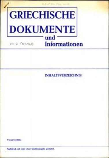 Griechische Dokumente und Informationen