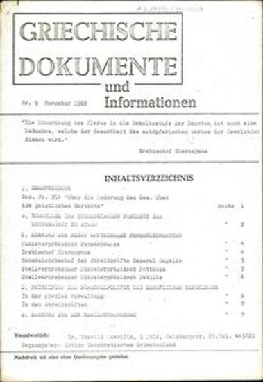 Griechische Dokumente und Informationen