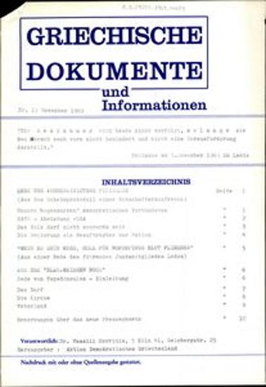 Griechische Dokumente und Informationen