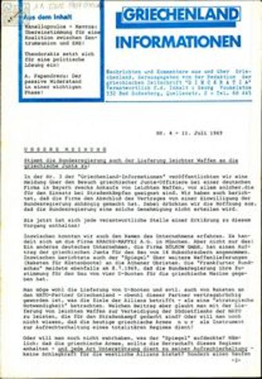 Griechenland Informationen