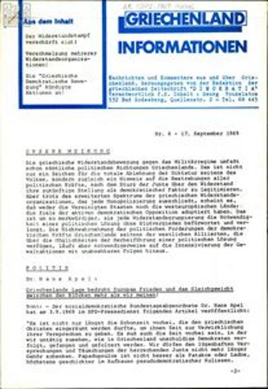 Griechenland Informationen