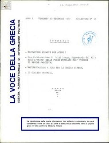 La Voce della Grecia