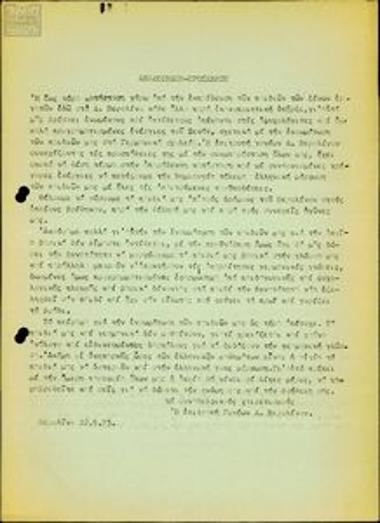 Announcement - invitation to a General Assembly by the Parent Committee of West Berlin