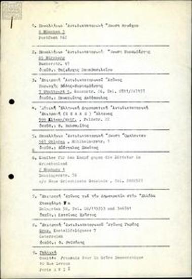 List of anti-dictatorship organisations abroad