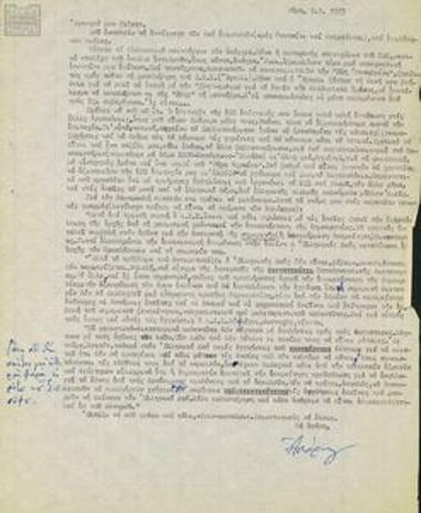 Correspondence and letters exchanged between Stagkos and Mylonas. A report by Stagkos addressed to the Democratic Defence (DA) Secretariat and G. Mylonas