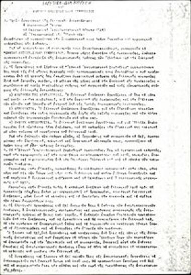 Founding manifesto of the National Resistance Council (EAS)